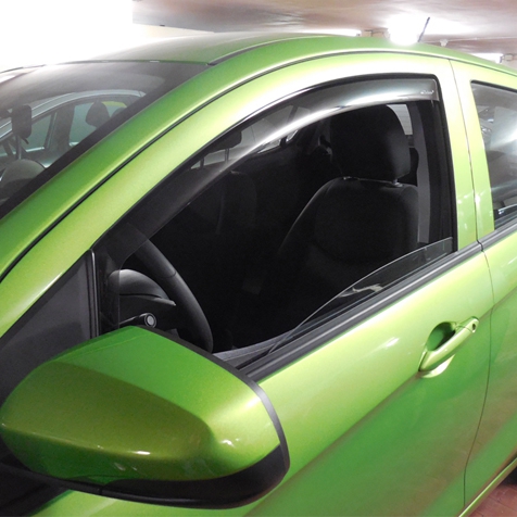 Windabweiser für vordere Fenster standard Fixierung