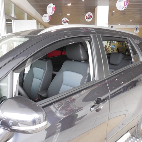 Windabweiser für vordere Fenster standard Fixierung