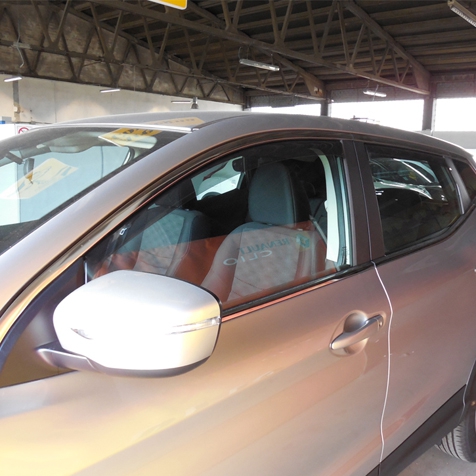 Windabweiser für vordere Fenster standard Fixierung