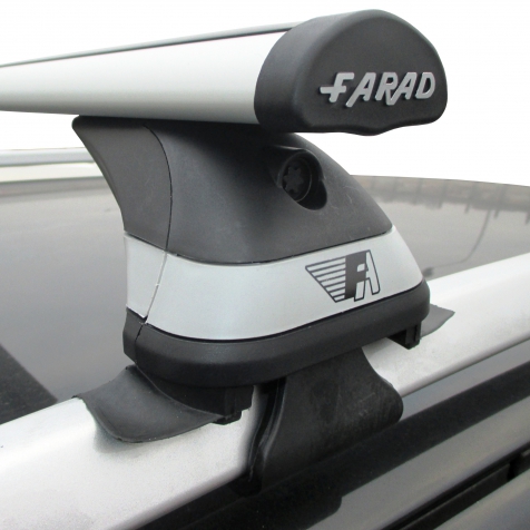 Barres de toit FARAD AERODYNAMIC SILVER LUX HX cm. 100