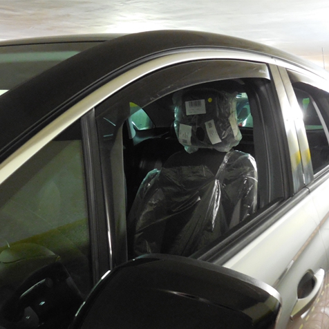 Windabweiser für vordere fenster  standard Fixierung