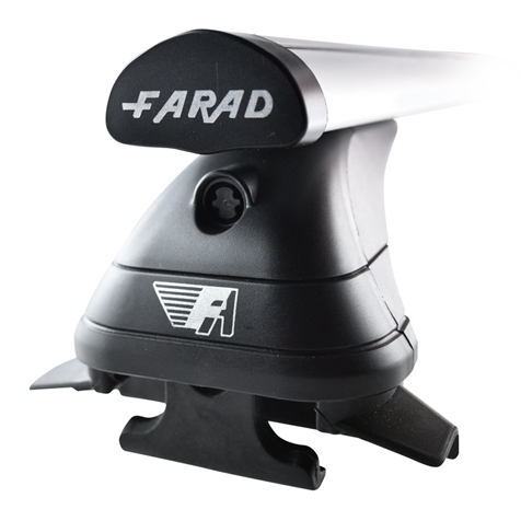 Barres de toit FARAD AERODYNAMIC SILVER LUX LX cm. 120