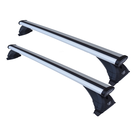 Barres de toit FARAD AERODYNAMIC SILVER LUX LX cm. 120