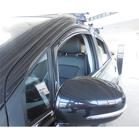 Wind deflectors for front doors standard fixing