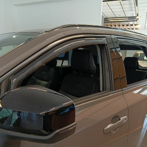 Wind deflectors for front doors standard fixing