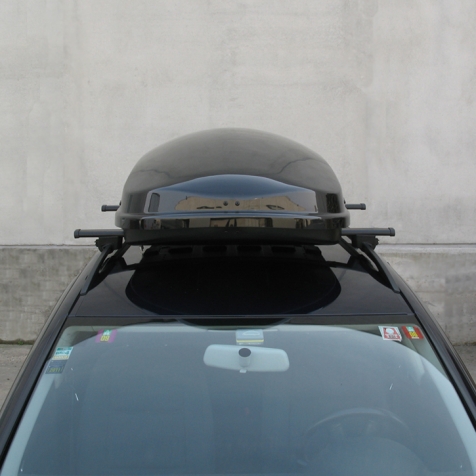 Baule portapacchi FARAD ZEUS 400L nero lucido