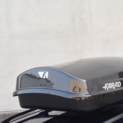 FARAD roof box ZEUS 480L black metallic